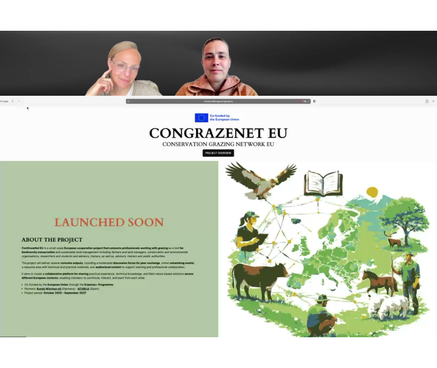 Conservation Grazing Network EU project kickoff meeting partners discussion